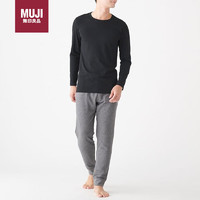 MUJI 無(wú)印良品 男式 v領(lǐng)打底衫 黑色 男式M