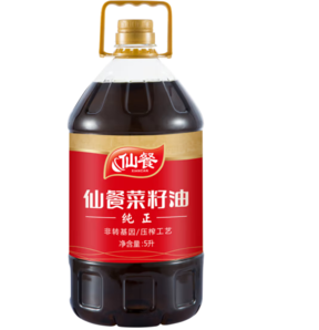 仙餐 純正菜籽油 5L