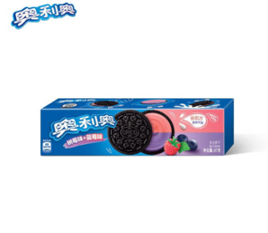 OREO 奧利奧 夾心餅干 樹莓味+藍(lán)莓味 97g