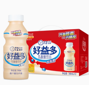 88VIP！haoyiduo 好益多 乳酸菌飲料340ml*12瓶