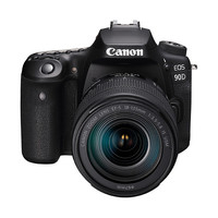 Canon 佳能 EOS 90D APS-C畫幅 數(shù)碼單反相機 黑色 EF-S 18-135mm F3.5 IS USM 變焦鏡頭 單鏡頭套機