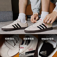 adidas 阿迪達(dá)斯 「T頭鞋」VL COURT 2.0復(fù)古休閑板鞋德訓(xùn)鞋阿迪達(dá)斯輕運(yùn)動(dòng) 灰色/黑色/紅色JS3003