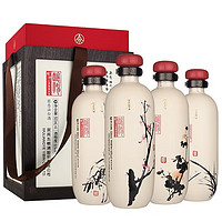 WULIANGYE 五糧液 股份 釀神梅蘭竹菊禮盒 濃香型白酒 50度500ml*4瓶 禮鑒收藏