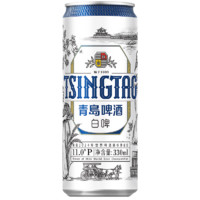 TSINGTAO 青島啤酒 白啤11度全麥 330mL 24罐