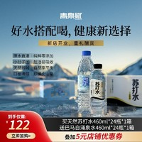 青泉賦 飲用天然蘇打水 460ml*24瓶+巴馬自涌水 460ml*24瓶（贈品）