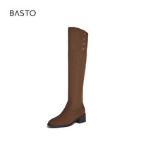 BASTO 百思圖 女士時(shí)尚兩穿西部牛仔過膝靴 A7313DC4