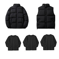 JEANSWEST 真維斯 清倉促銷！立領加厚棉服+保暖馬甲+長袖打底衫*3件