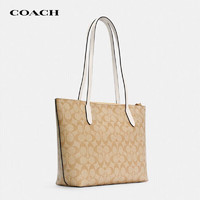 COACH 蔻馳 奢侈品TOTE女士包送女友單肩拉鏈托特包4455