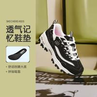 SKECHERS 斯凱奇 GIRLS系列 80587L/BKW 女童休閑運(yùn)動(dòng)鞋 黑色/白色 27.5碼