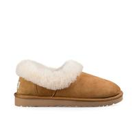 UGG 女鞋秋冬季平底休閑毛單鞋樂福鞋1119002栗色