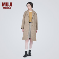 MUJI 無(wú)印良品 女式羊毛混切斯特大衣 長(zhǎng)款毛呢大衣秋冬 BDA18C3A