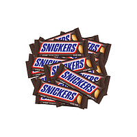 SNICKERS 士力架 花生夾心巧克力320g散裝零食獨(dú)立包裝