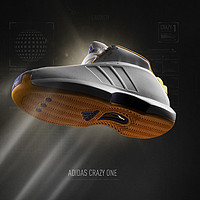 adidas 阿迪達(dá)斯 CRAZY 1復(fù)刻版中幫專業(yè)籃球運動鞋男子阿迪達(dá)斯官方 白/黃 42(260mm)