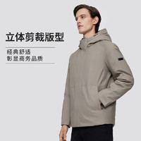 BOSIDENG 波司登 鵝絨羽絨服男經(jīng)典商務加厚連帽修身外套B20144175 沉穩(wěn)咖
