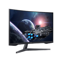 SAMSUNG 三星 LS27CG552ECXXF 27英寸 VA 曲面 FreeSync 顯示器（2560×1440、165Hz、HDR10）