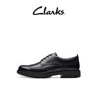 Clarks 其樂 英倫休閑皮鞋 黑色