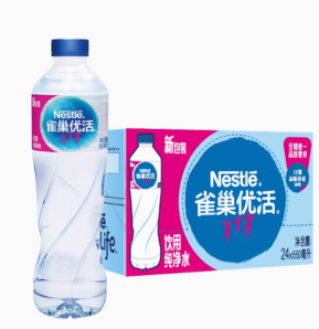 88VIP！Nestlé Pure Life 雀巢優(yōu)活 飲用純凈水550ml×24瓶