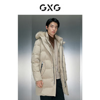 GXG 假兩件多色長羽絨服 23年冬季GEX1D2429604 卡其色 180/XL