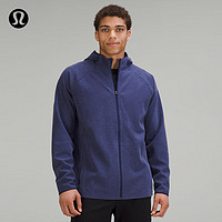 lululemon 丨GridLiner 男士抓絨拉鏈連帽衫 LM3CZ4S 雜色夜海藍 XS