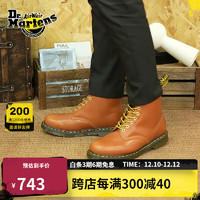 Dr.Martens 馬丁1460 雪地靴時(shí)尚經(jīng)典加絨內(nèi)里保暖男女8孔馬丁靴 黃褐色