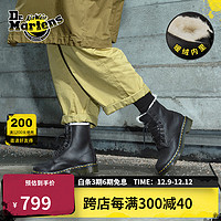 Dr.Martens 馬丁（DR.MARTENS）1460 Serena英倫男女款秋冬靴雪地靴加絨馬丁靴 黑色