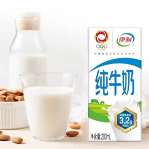 yili 伊利 純牛奶 全脂 200ml*24盒