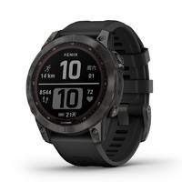 GARMIN 佳明 Fenix7太陽能藍(lán)寶石DLC運(yùn)動(dòng)手表 碳黑旗艦版