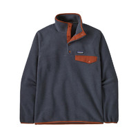 Patagonia 巴塔哥尼亞 Synch Snap-T 男女款抓絨保暖上衣男款-SMBU-沉穩(wěn)藍(lán)/古銅紅 XL