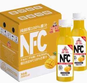 Farmerland 福蘭農(nóng)莊 NFC芒果汁 300ml*6瓶