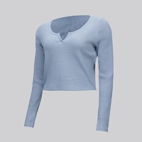 lululemon丨Cotton-Blend 女士棉混紡長袖亨利衫 LW3GURS