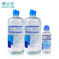 BAUSCH+LOMB 博士倫 潤明清透隱形眼鏡護理液355ml*2+120ml美瞳護理液