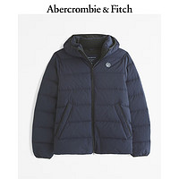 Abercrombie & Fitch 男裝24冬季新款抗風(fēng)羽絨服黑色夾克外套KI132-4149 藏青色