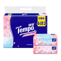 Tempo 得寶 櫻花味抽紙 4層90抽8包（160x195mm）