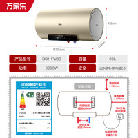 macro 萬(wàn)家樂(lè) D60-FW3S 電熱水器家用儲(chǔ)水式 50升