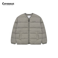 COVERNAT 冬新品羽絨服男女同款無領(lǐng)疊穿薄款外套男CO2304DP20