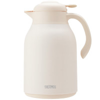 THERMOS 膳魔師 保溫壺玻璃內(nèi)膽家用大容量便攜宿舍暖水壺1480ml奶油白