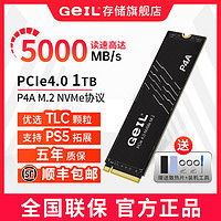 GeIL 金邦 P4A 1T M.2固態(tài)硬盤4.0 PCI-e NVME 協(xié)議接口SSD