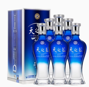 88VIP！YANGHE 洋河 天之藍(lán)42度520ml*6瓶