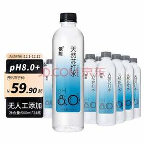 依能 天然弱堿性蘇打水 500ml*24瓶*2件