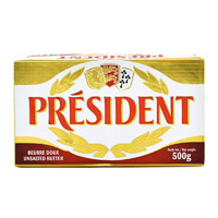 PRéSIDENT 總統(tǒng) 乳酸發(fā)酵動(dòng)物黃油淡味500g*2