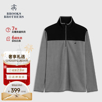 Brooks Brothers 男士休閑撞色半拉鏈領衛(wèi)衣 0007