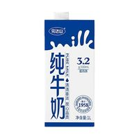 完達(dá)山 全脂純牛奶1L×2盒烘焙咖啡拉花奶