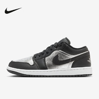 NIKE 耐克 Air Jordan 1 AJ1 黑銀腳趾低幫休閑板鞋 DA5551-001 38