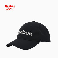 Reebok 銳步 輕薄透氣修飾臉型經(jīng)典棒球帽 鴨舌帽 休閑運動帽 遮陽帽 男女同款 黑色