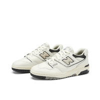 new balance NB550官方板鞋男鞋女鞋情侶復(fù)古低幫百搭米色/黑色休閑運(yùn)動(dòng)鞋 米色/黑色 BB550LWT