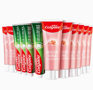 88VIP！Colgate 高露潔 天然喜馬拉雅粉鹽健齒防蛀牙膏115g*8+90g*4