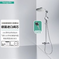 hansgrohe 漢斯格雅 小境雨 沄雨240頂噴+鍍鉻境雨130手持