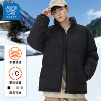 JEANSWEST LIFE 冬季休閑立領(lǐng)百搭棉服 黑色 XL