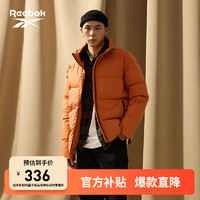 Reebok 銳步 戶外羽絨服男女款外套新一代輕薄保暖舒適 GJ0-22CFR201U 不連帽 M