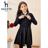 HAZZYS 哈吉斯 冬季女童綿羊毛連衣裙